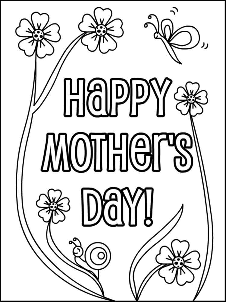 34 Mother's Day Coloring Pages Printable 33