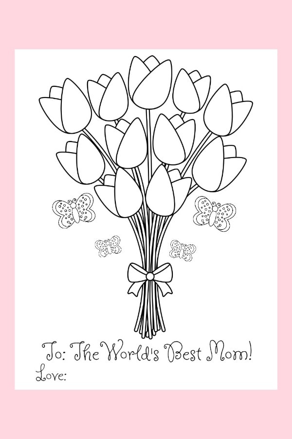 34 Mother's Day Coloring Pages Printable 4