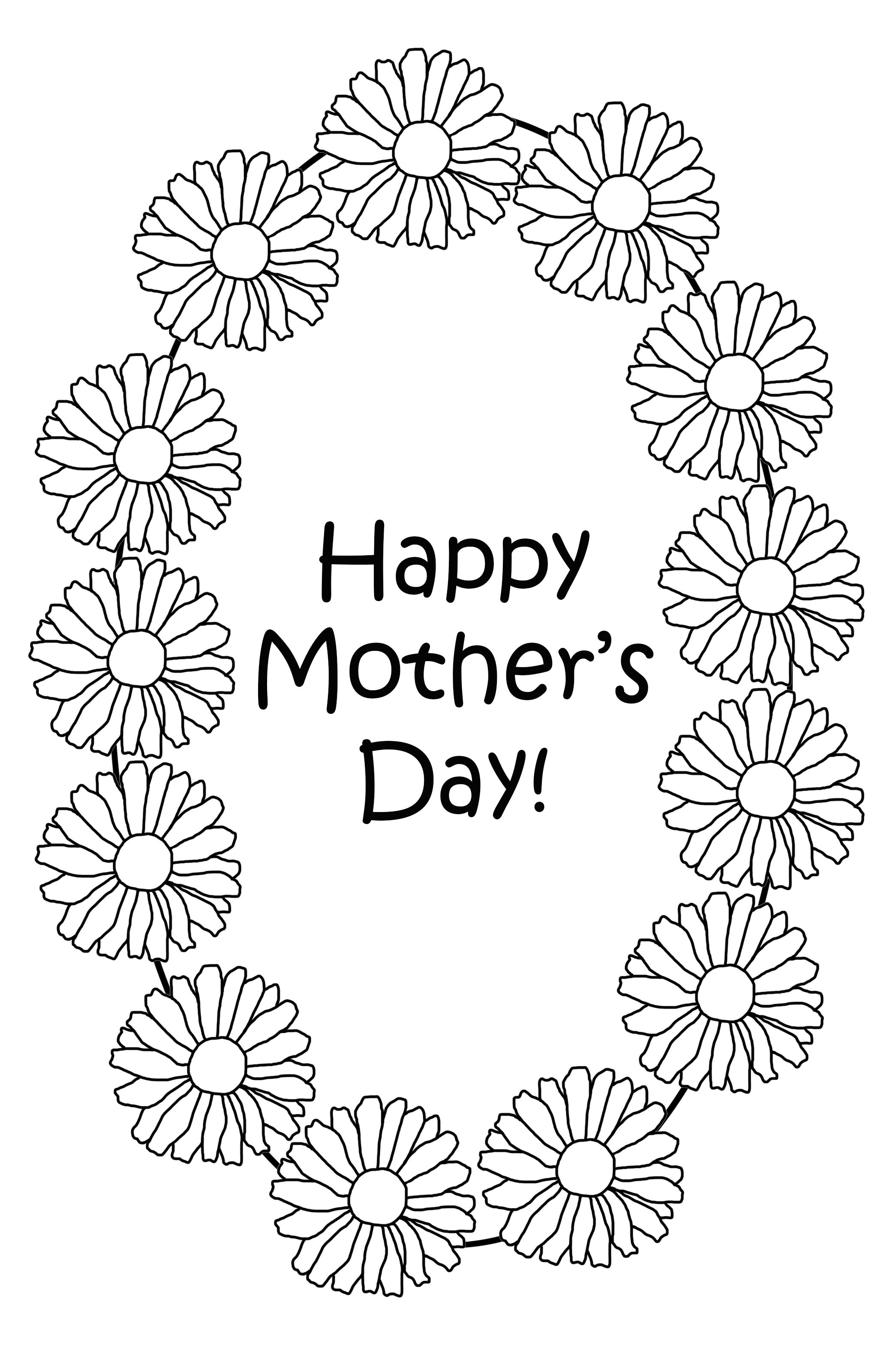 34 Mother's Day Coloring Pages Printable 9