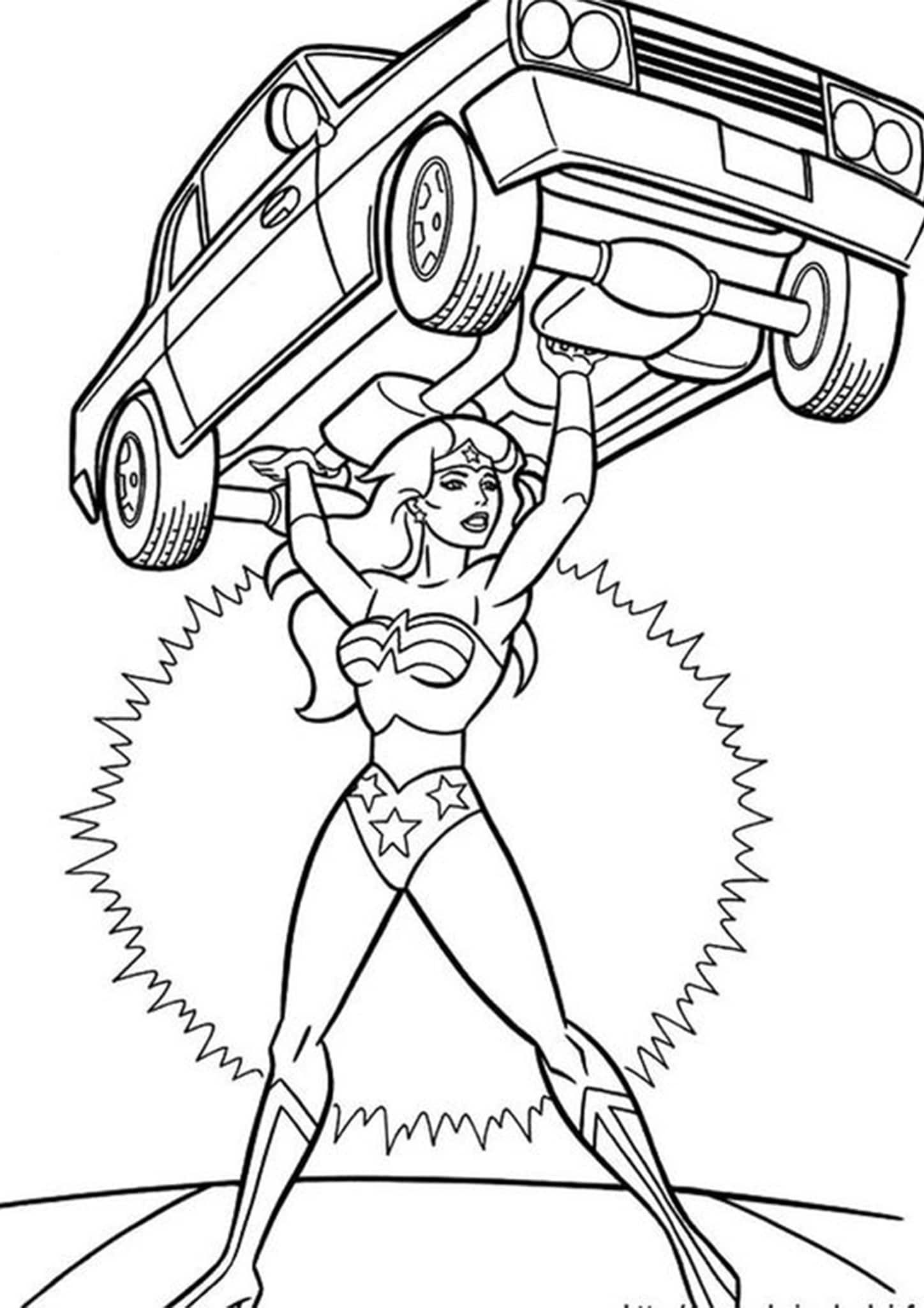 powerful wonder woman coloring pages printable jpg