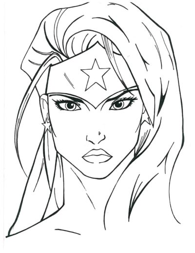 powerful wonder woman coloring pages printable jpg