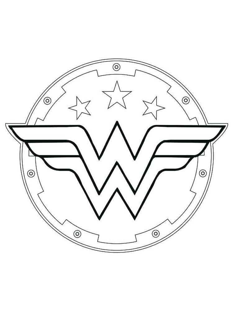 34 Powerful Wonder Woman Coloring Pages Printable 17