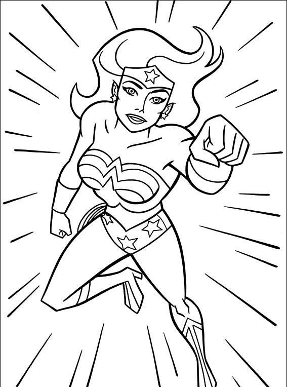 34 Powerful Wonder Woman Coloring Pages Printable 28