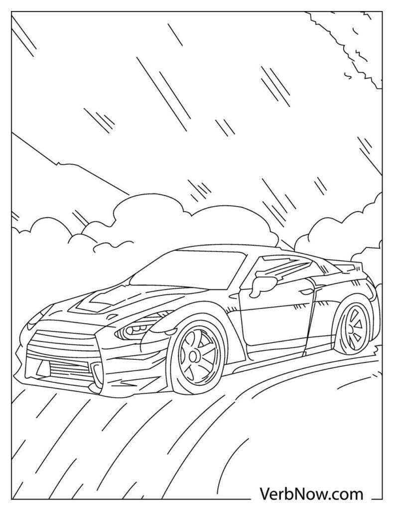 34 Realistic Drag Racing Coloring Pages Printable 8