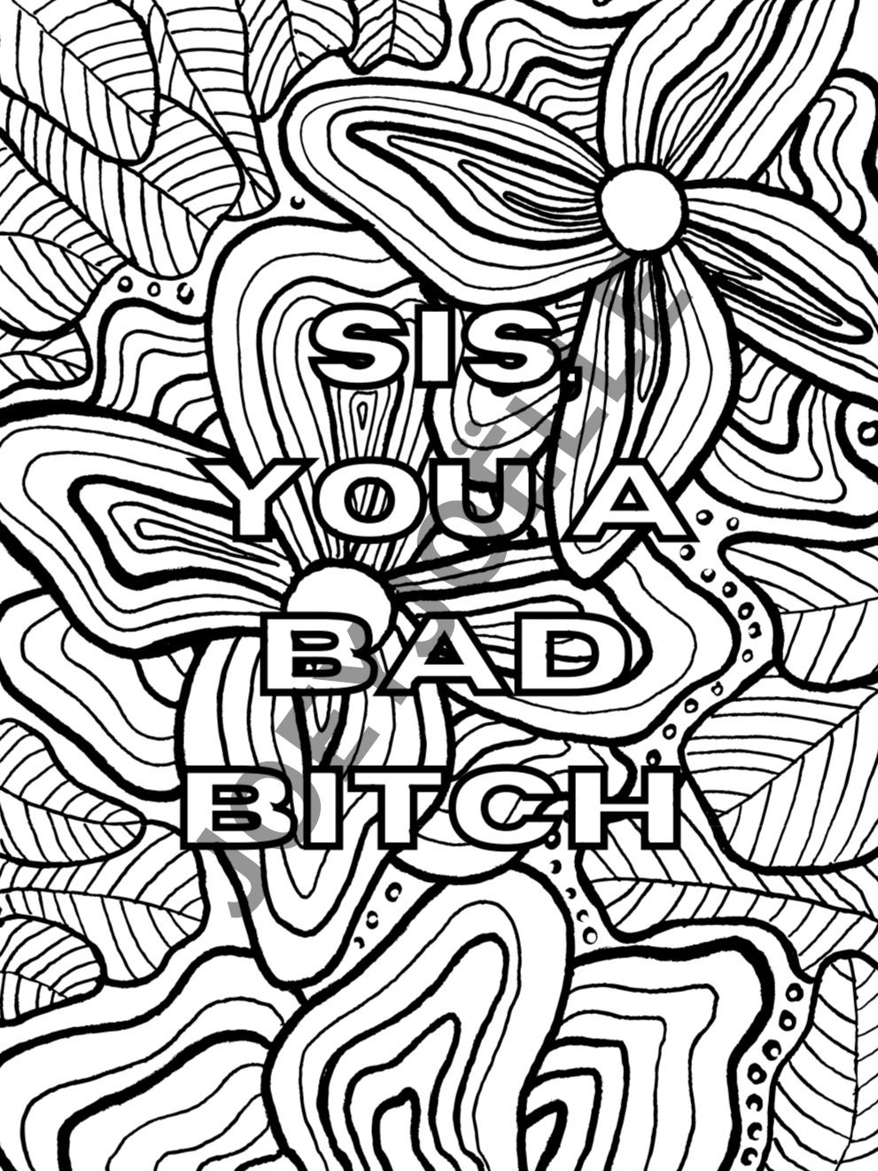 34 Stylish Baddie Quote Coloring Pages Printable 1