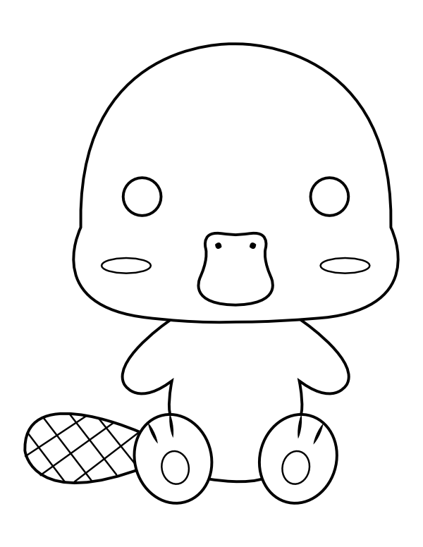 34 Unique Platypus Coloring Pages Printable 26