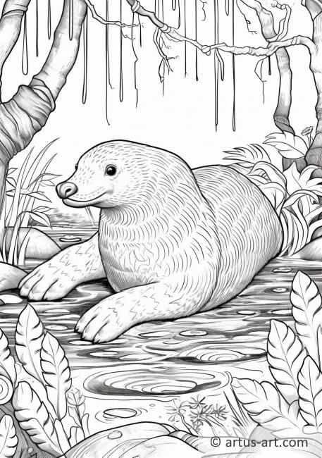 34 Unique Platypus Coloring Pages Printable 4