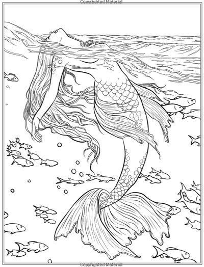 35 Creative Mermaid Coloring Pages by Number Printable 16