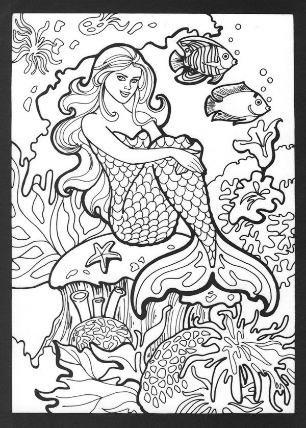 35 Creative Mermaid Coloring Pages by Number Printable 9