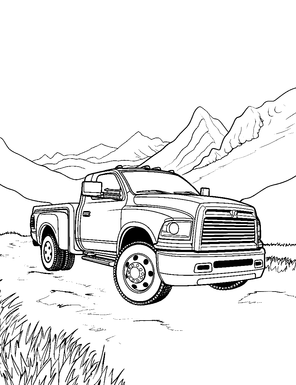 35 Dodge Ram Truck Coloring Pages Printable 22