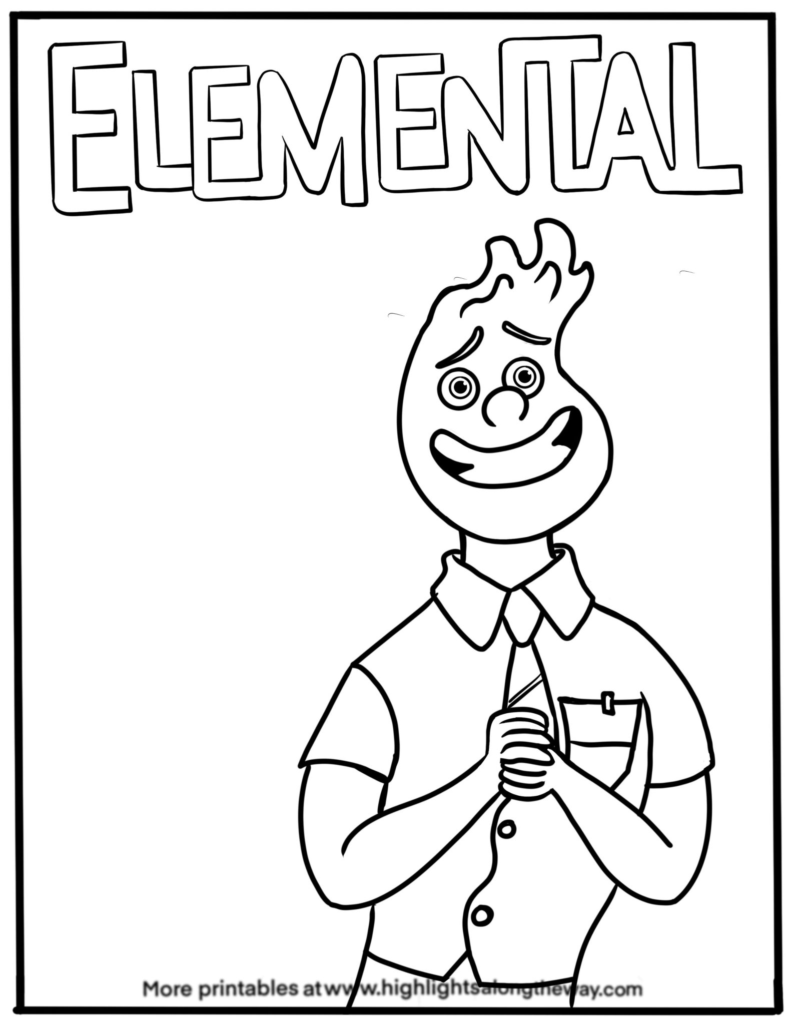 35 Elemental Coloring Pages PDF Printable 3