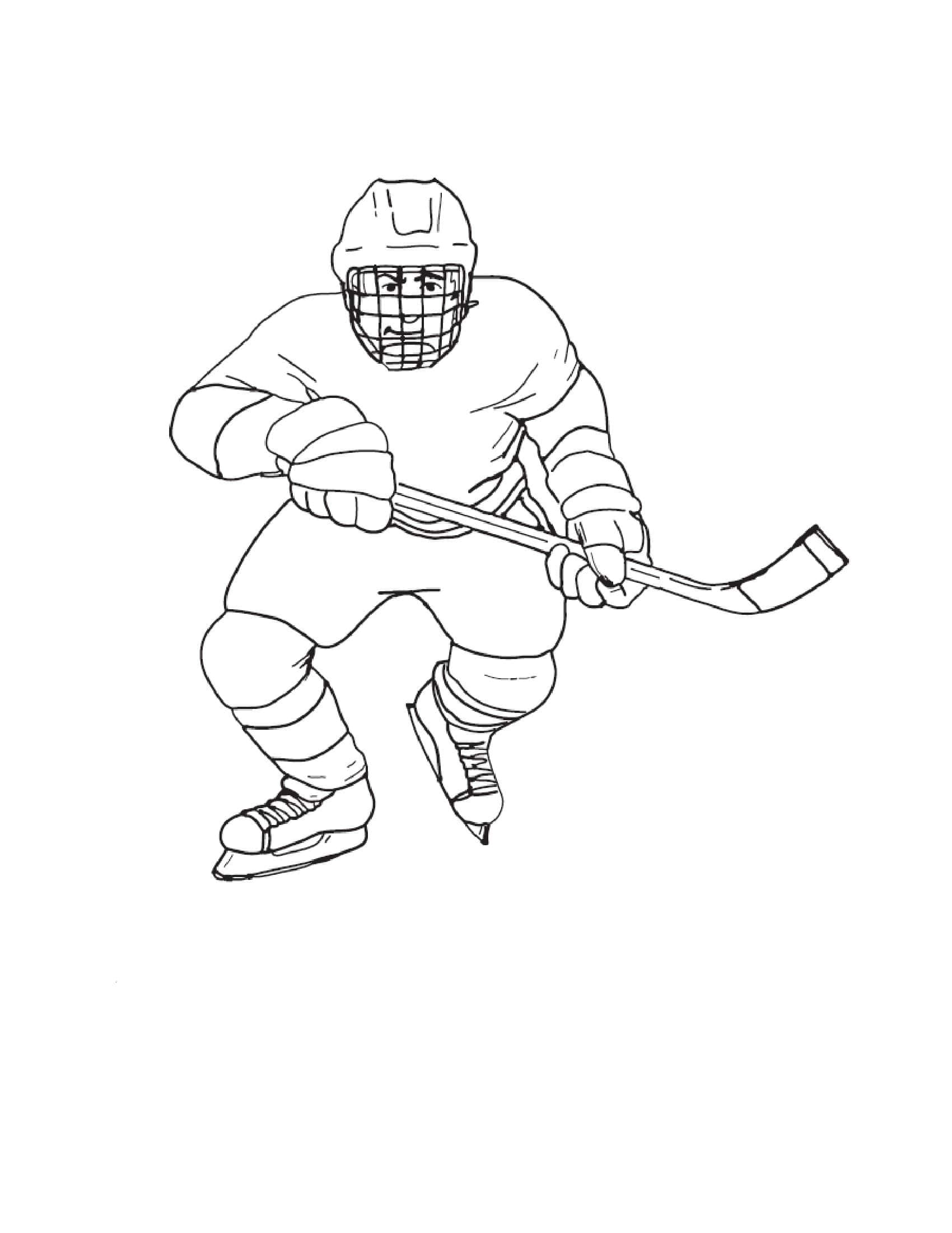 35 Exciting Hockey Coloring Pages Printable 17