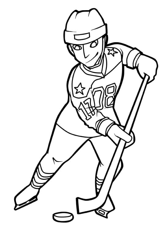 35 Exciting Hockey Coloring Pages Printable 18