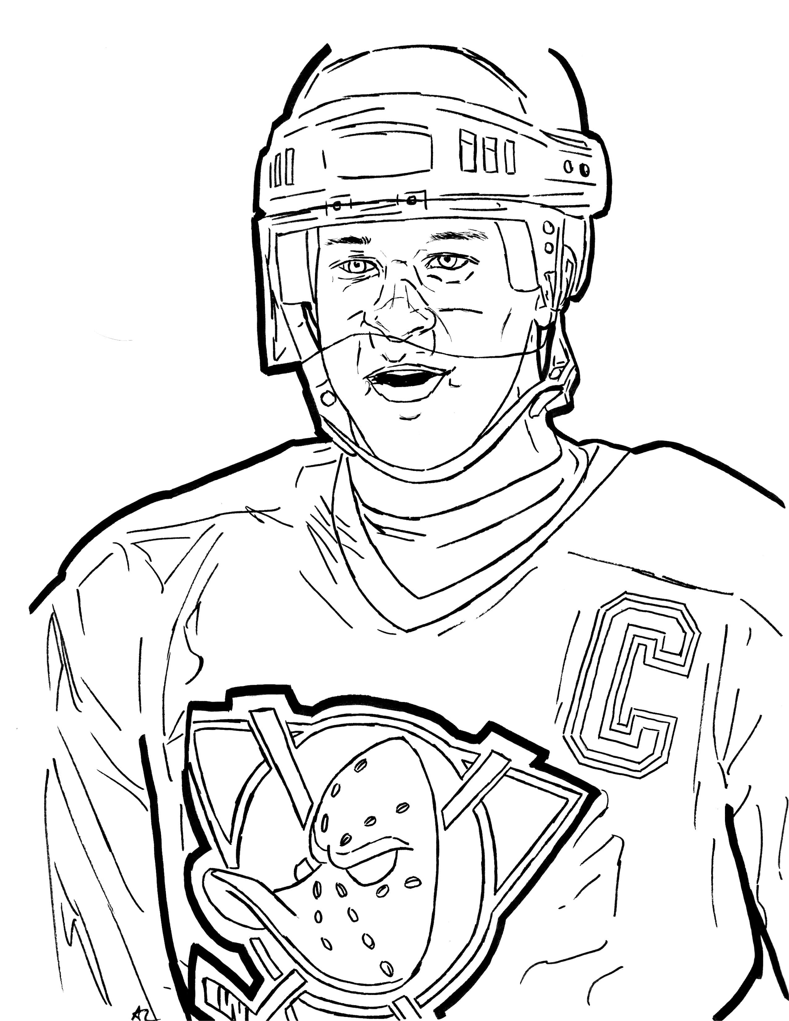 35 Exciting Hockey Coloring Pages Printable 19