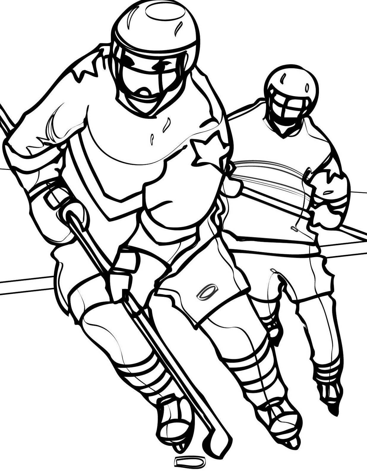 35 Exciting Hockey Coloring Pages Printable 2