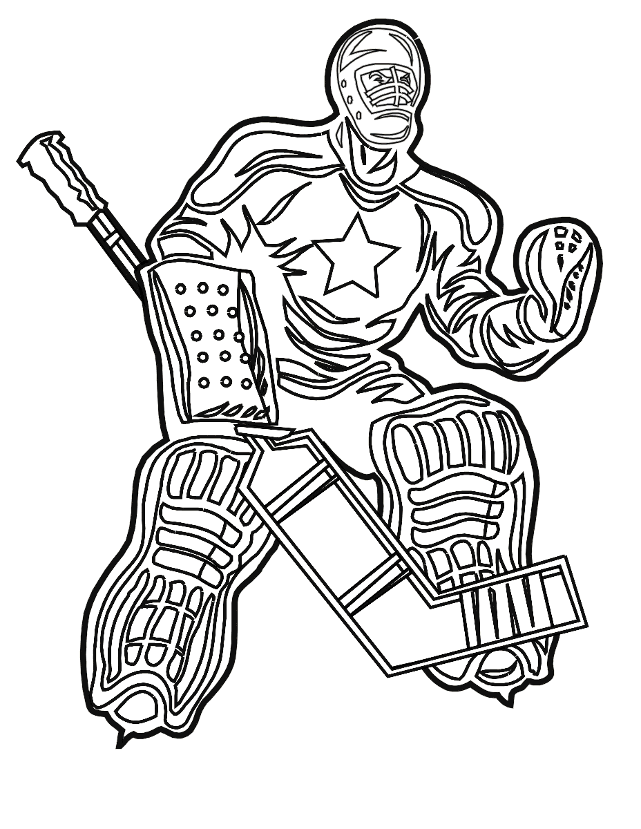 35 Exciting Hockey Coloring Pages Printable 24