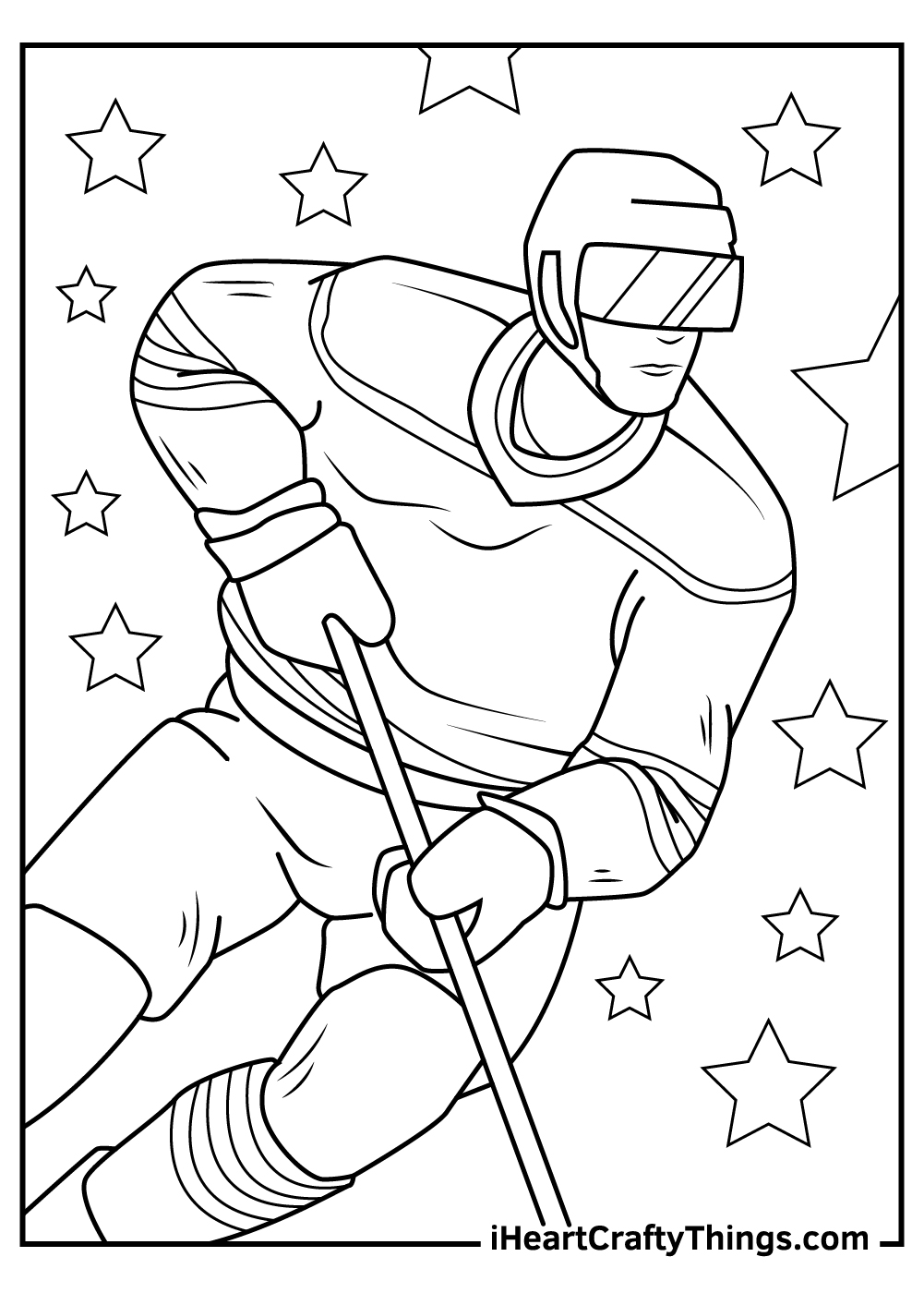 35 Exciting Hockey Coloring Pages Printable 26