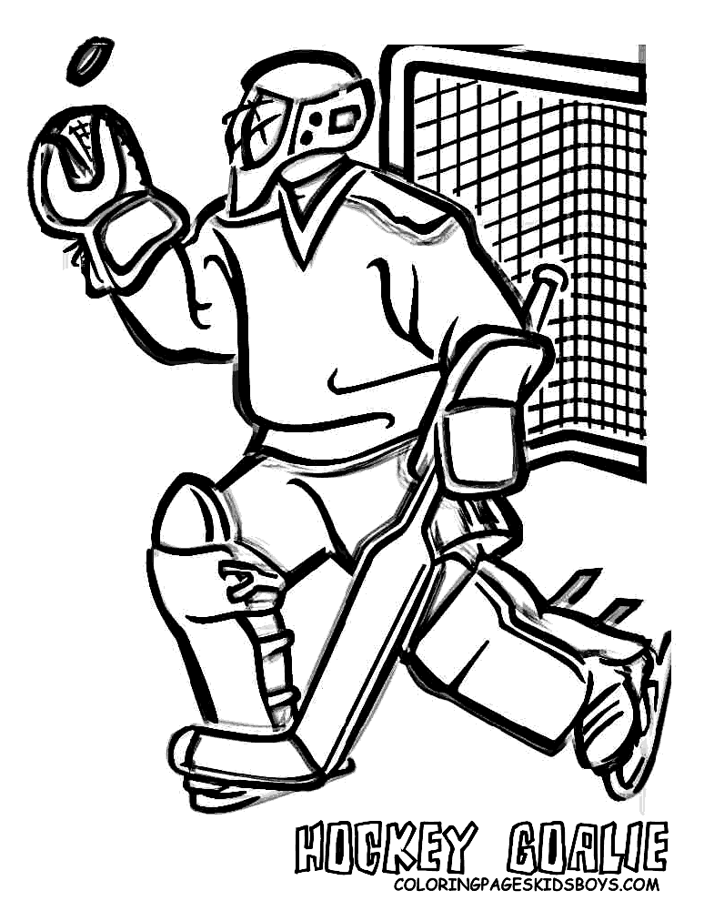 35 Exciting Hockey Coloring Pages Printable 27