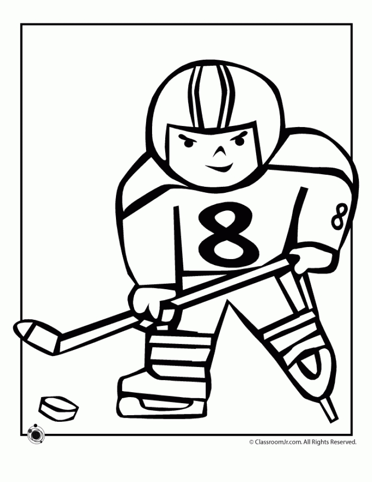 35 Exciting Hockey Coloring Pages Printable 28