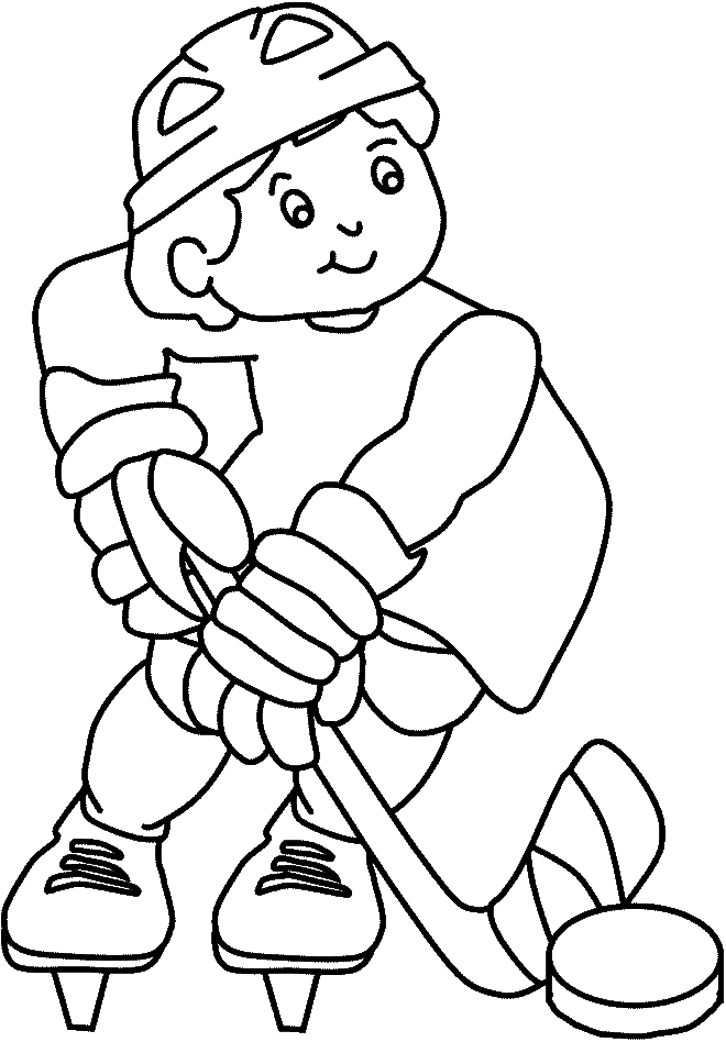 35 Exciting Hockey Coloring Pages Printable 3