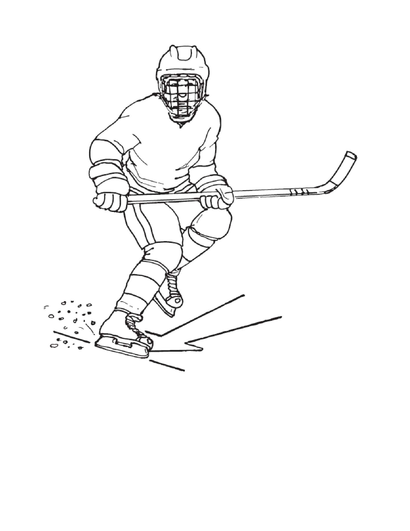 35 Exciting Hockey Coloring Pages Printable 5