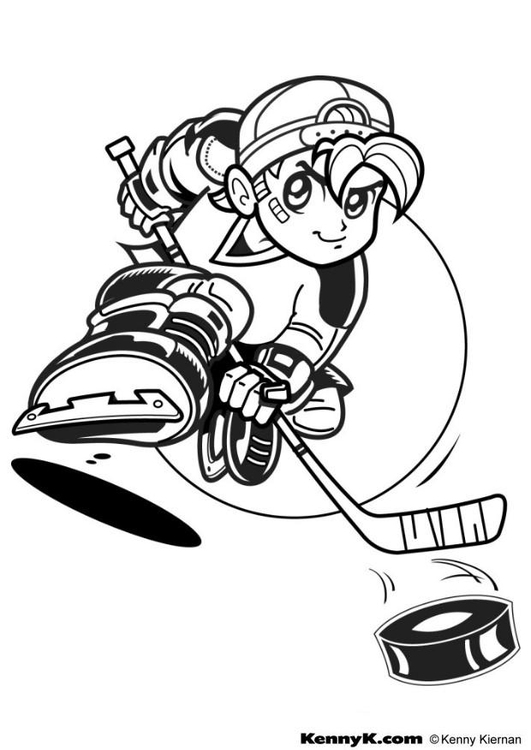 35 Exciting Hockey Coloring Pages Printable 6