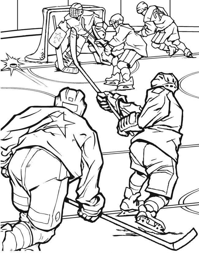 35 Exciting Hockey Coloring Pages Printable 8