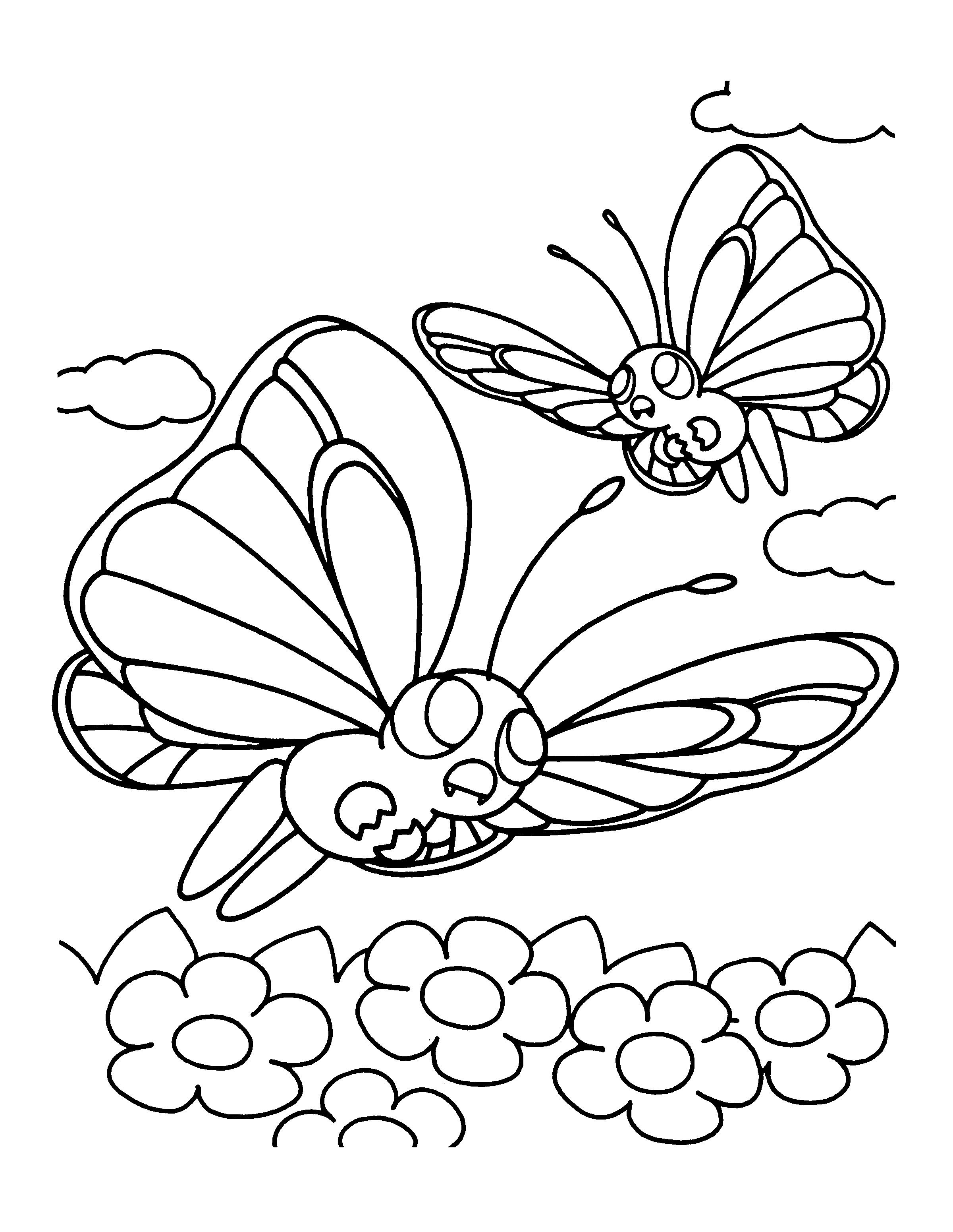 35 Majestic Butterfree Coloring Page Printable 1