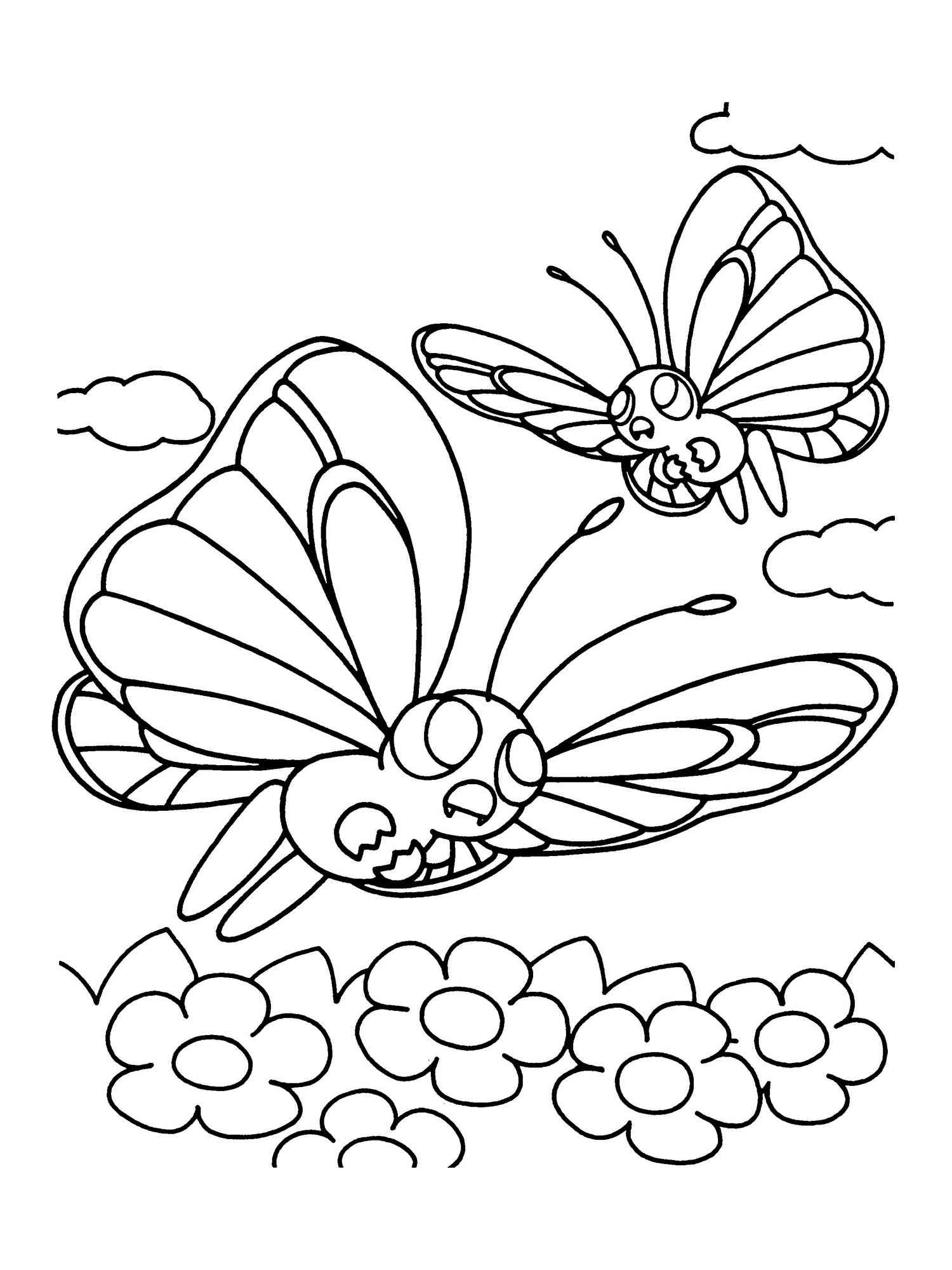 35 Majestic Butterfree Coloring Page Printable 10