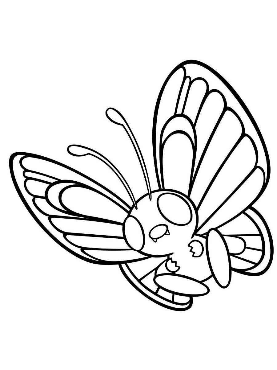 35 Majestic Butterfree Coloring Page Printable 3