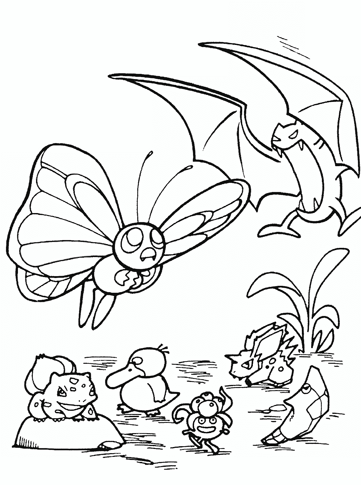 35 Majestic Butterfree Coloring Page Printable 9