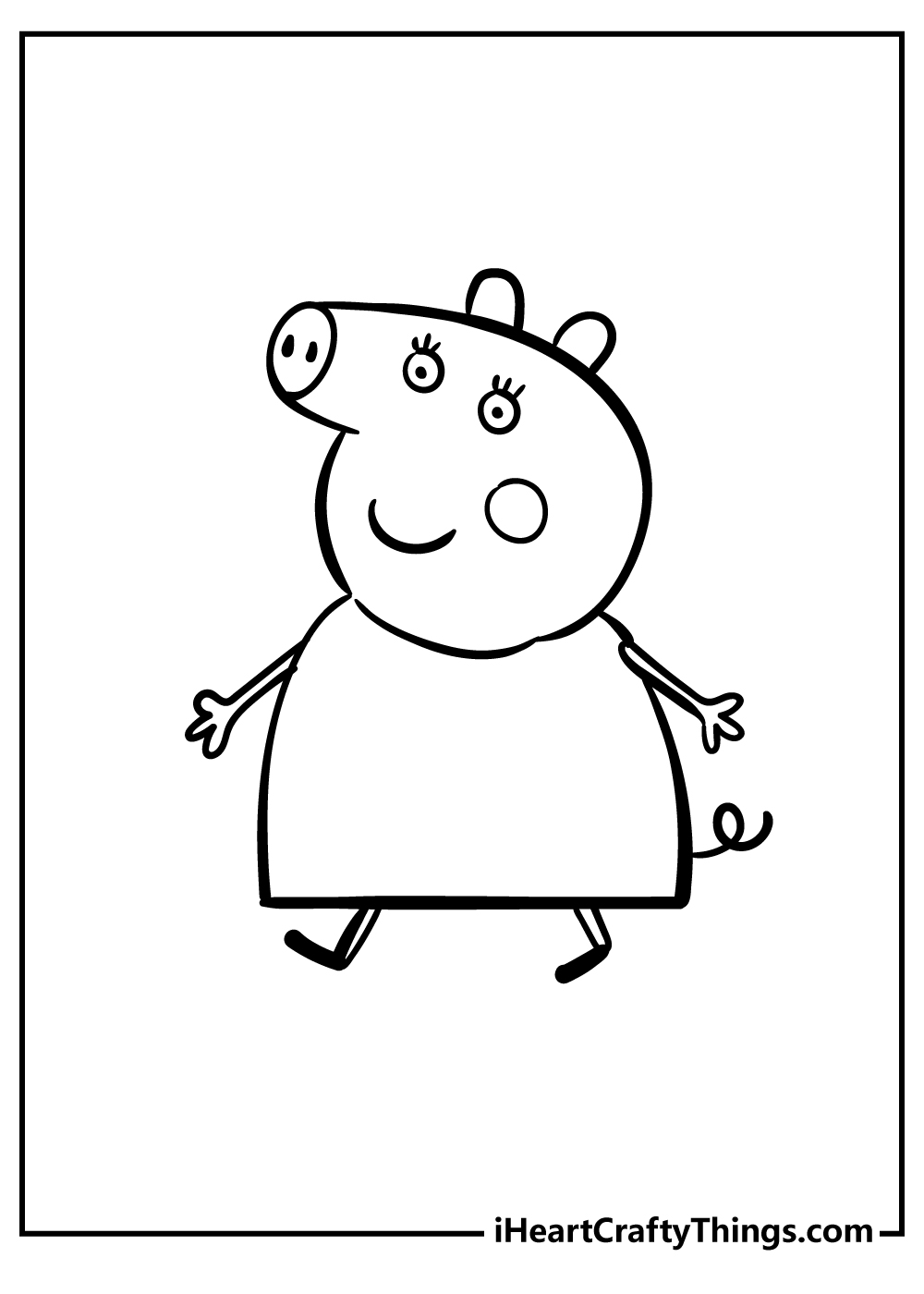 35 Pig Coloring Pages Printable 1