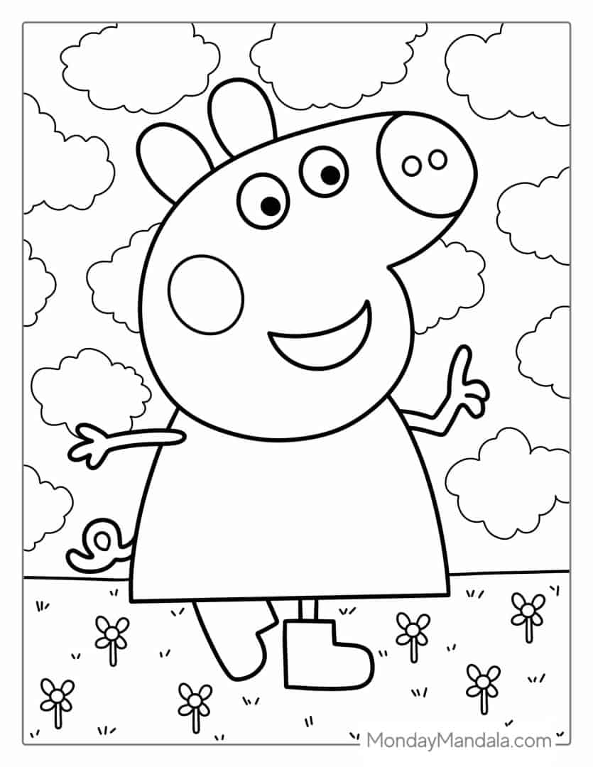 35 Pig Coloring Pages Printable 16