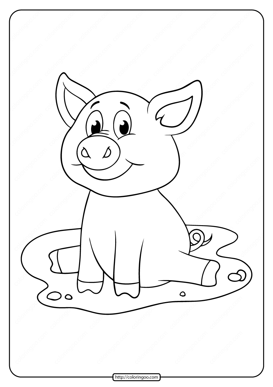 35 Pig Coloring Pages Printable 3