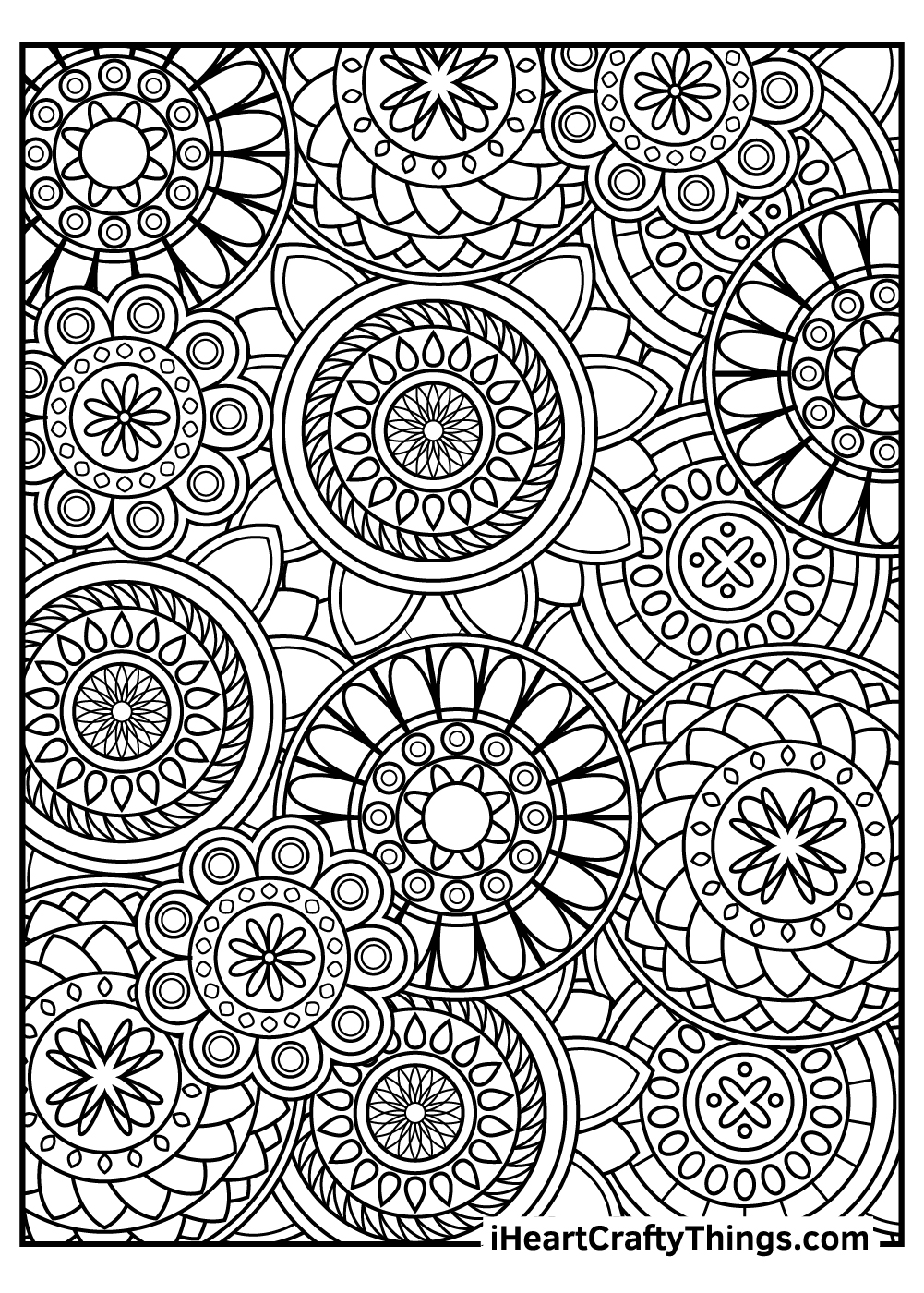 35 Relaxing Stress Relief Coloring Pages Printable 1