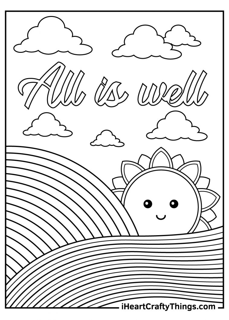 35 Relaxing Stress Relief Coloring Pages Printable 10