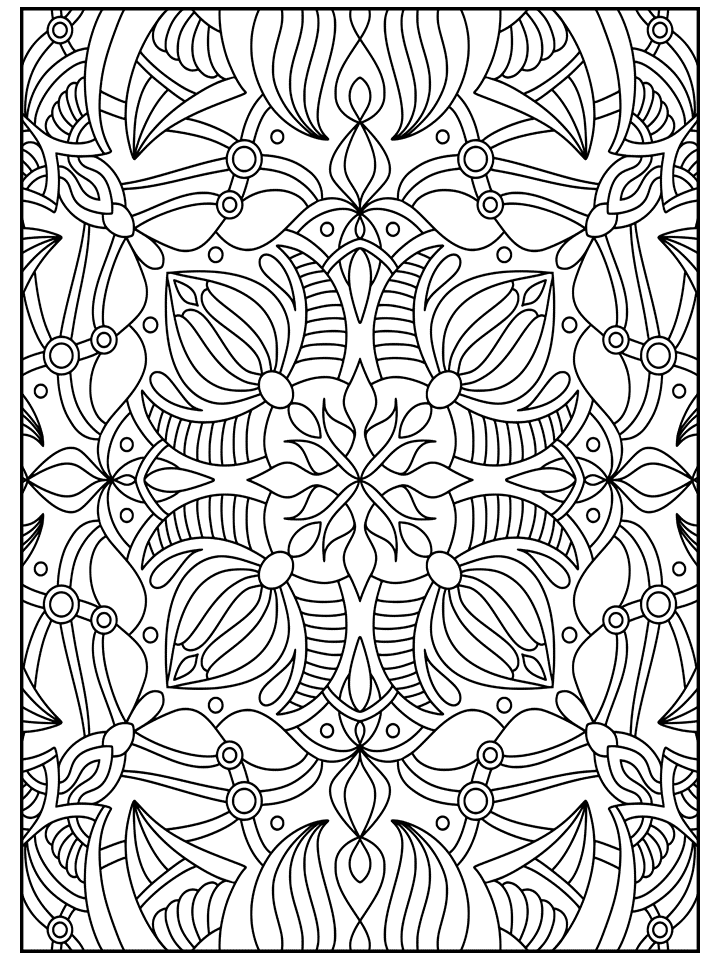 35 Relaxing Stress Relief Coloring Pages Printable 15