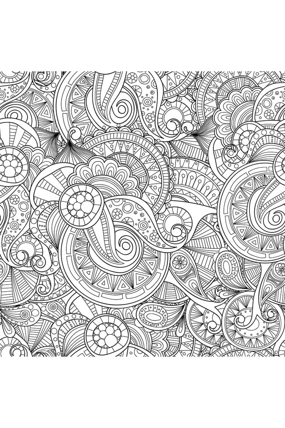 35 Relaxing Stress Relief Coloring Pages Printable 35