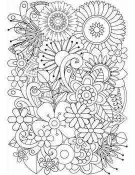 relaxing stress relief coloring pages printable jpg