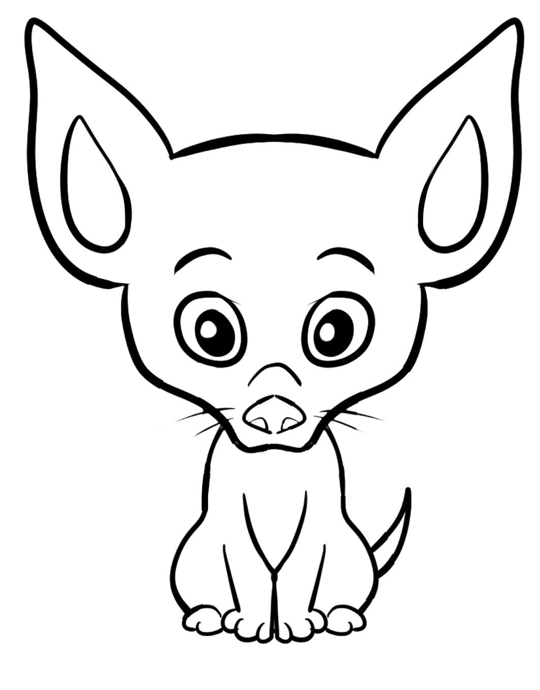 36 Adorable Chihuahua Coloring Pages Printable 1