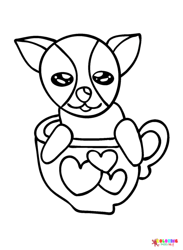 36 Adorable Chihuahua Coloring Pages Printable 13