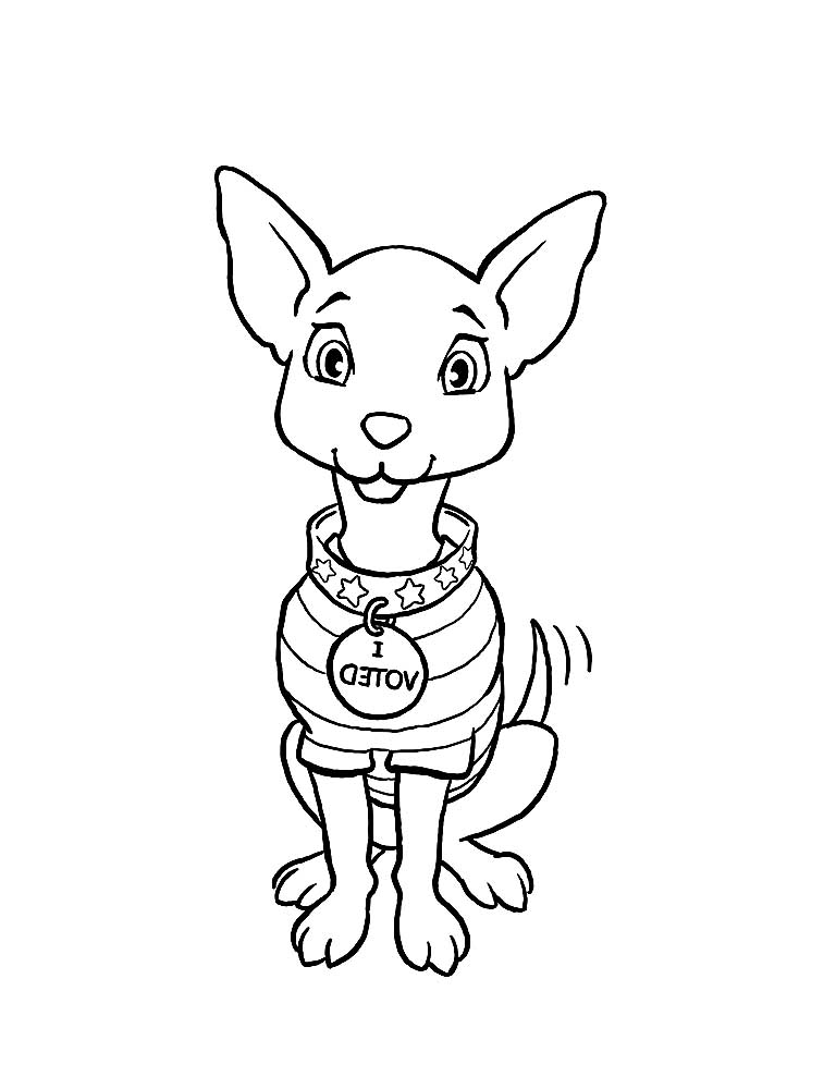 adorable chihuahua coloring pages printable jpg