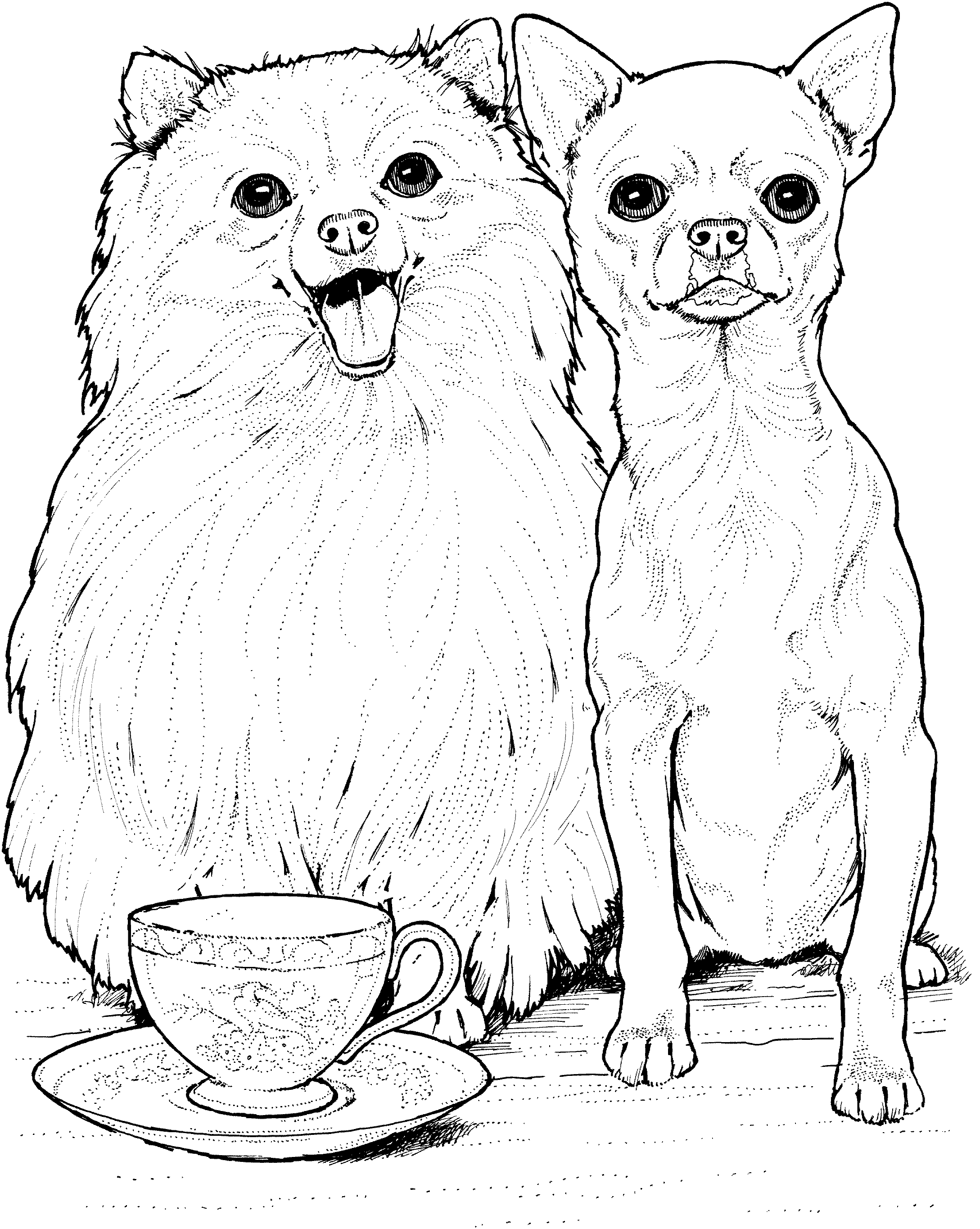 36 Adorable Chihuahua Coloring Pages Printable 2