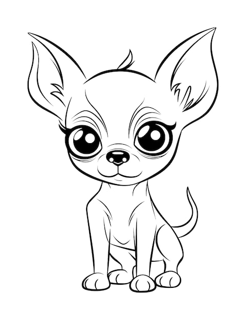 36 Adorable Chihuahua Coloring Pages Printable 21