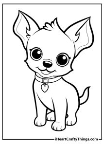 36 Adorable Chihuahua Coloring Pages Printable 22