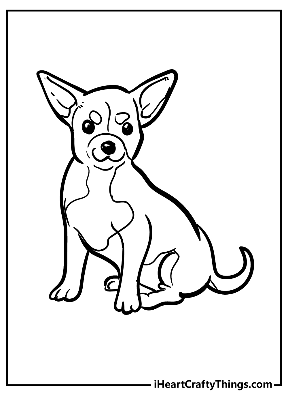 36 Adorable Chihuahua Coloring Pages Printable 28