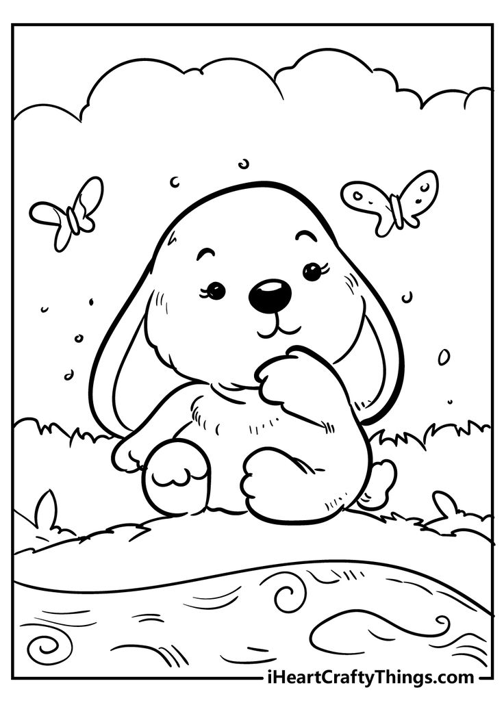 36 Cute Animal Coloring Pages Printable 10