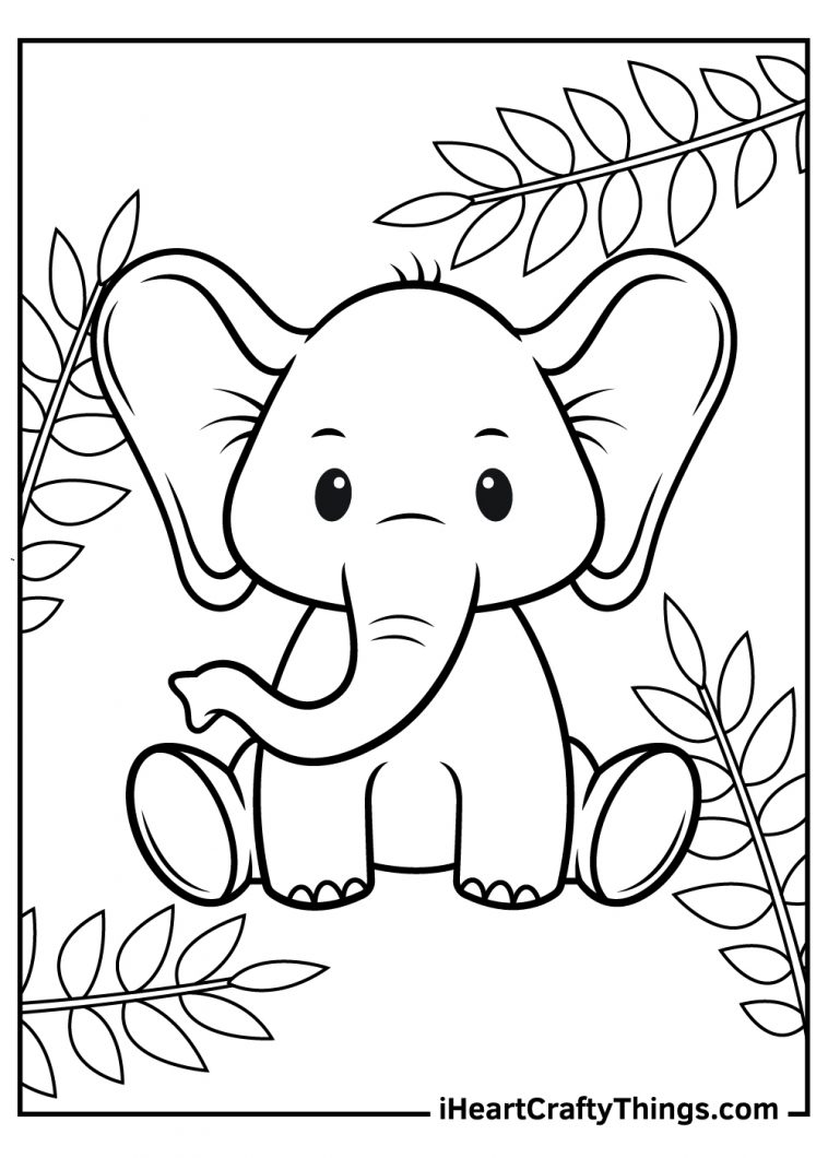 36 Cute Animal Coloring Pages Printable 18