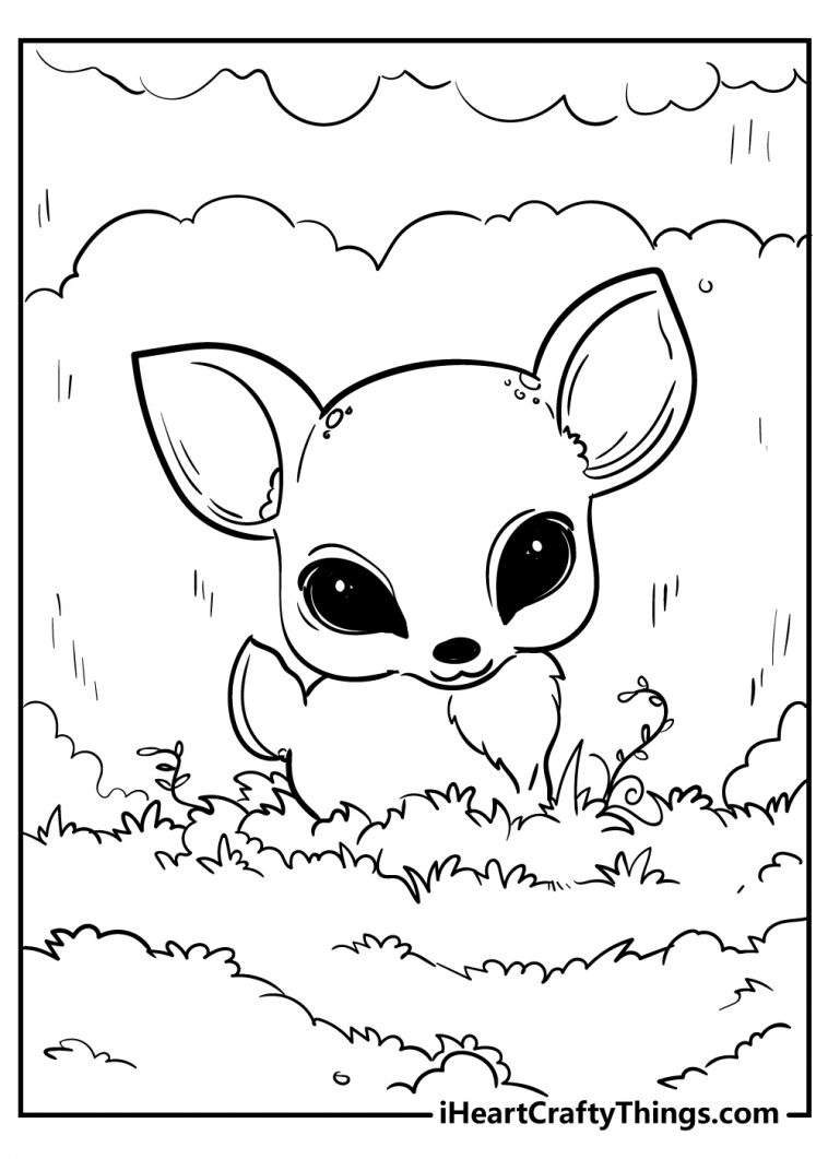 36 Cute Animal Coloring Pages Printable 2