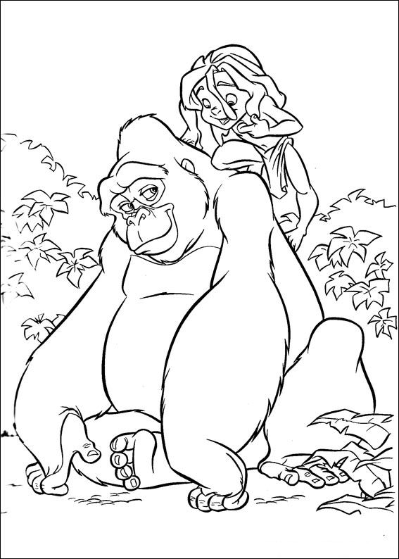 36 Disney Tarzan Coloring Pages Printable 10